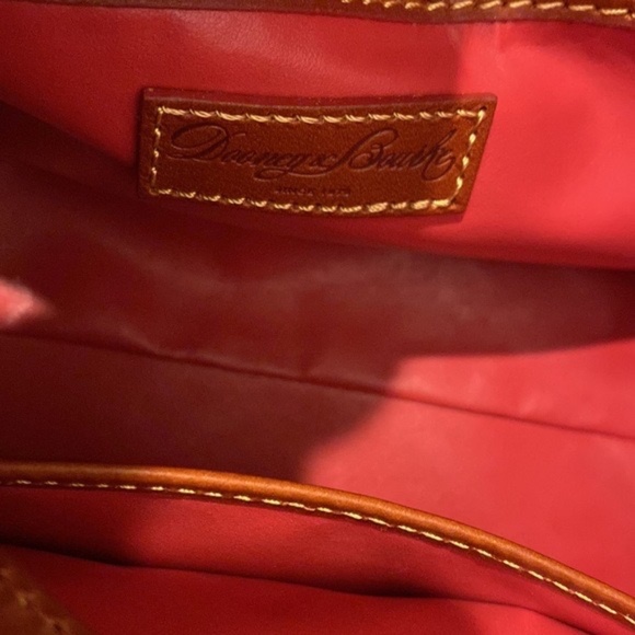 Dooney & Bourke squared blue/brown satchel - Picture 16 of 16